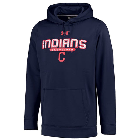 Cleveland Indians Under Armour Pullover Hoodie - Navy