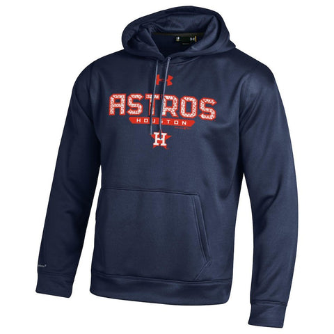 Houston Astros Under Armour Pullover Hoodie - Navy