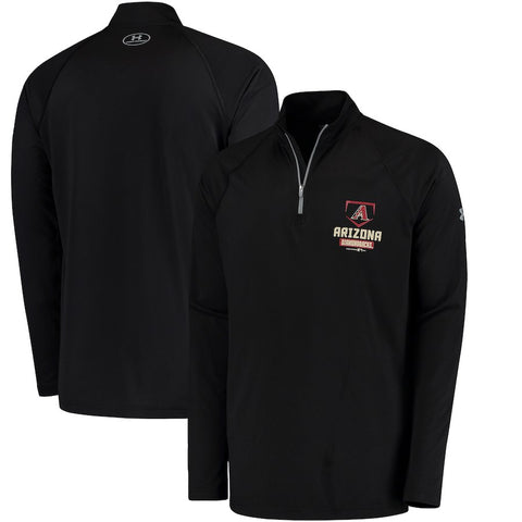 Arizona Diamondbacks Under Armour Tech Quarter-Zip Performance Pullover Jacket - Black