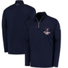 Atlanta Braves Under Armour Tech Quarter-Zip Performance Pullover Jacket - Navy