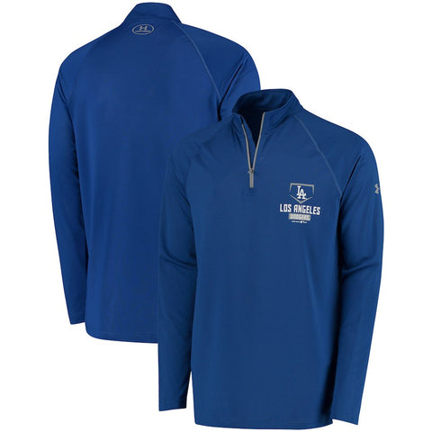 Los Angeles Dodgers Under Armour Tech Quarter-Zip Performance Pullover Jacket - Royal