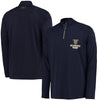 Milwaukee Brewers Under Armour Tech Quarter-Zip Performance Pullover Jacket - Navy