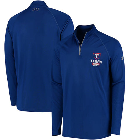 Texas Rangers Under Armour Tech Quarter-Zip Performance Pullover Jacket - Royal