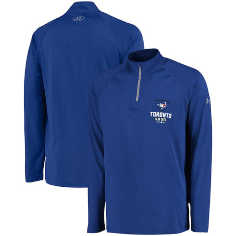 Toronto Blue Jays Under Armour Tech Quarter-Zip Performance Pullover Jacket - Royal