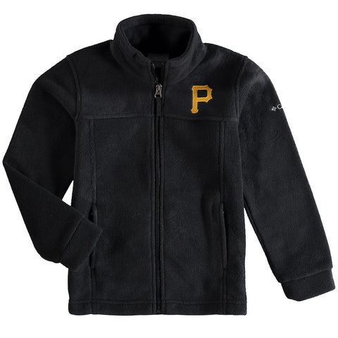 Pittsburgh Pirates Columbia Youth Flanker Full-Zip Jacket - Black