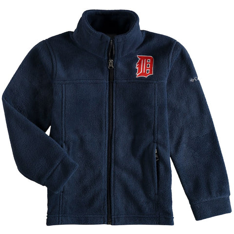 Detroit Tigers Columbia Youth Flanker Full-Zip Jacket - Navy