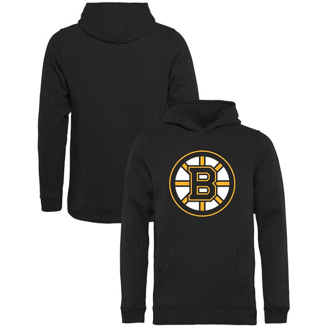 Boston Bruins Rinkside Youth Primary Logo Pullover Hoodie - Black