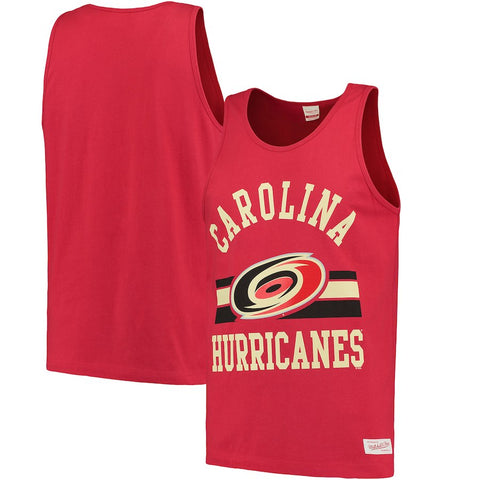 Carolina Hurricanes Mitchell & Ness Arch Logo Tank Top - Red