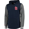 St. Louis Cardinals Mitchell & Ness MLB Mid-Season Long Sleeve Hoodie - Heathered Navy