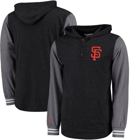 San Francisco Giants Mitchell & Ness Mid-Season Hoodie - Black/Charcoal