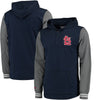 St. Louis Cardinals Mitchell & Ness MLB Mid-Season Long Sleeve Hoodie - Heathered Navy