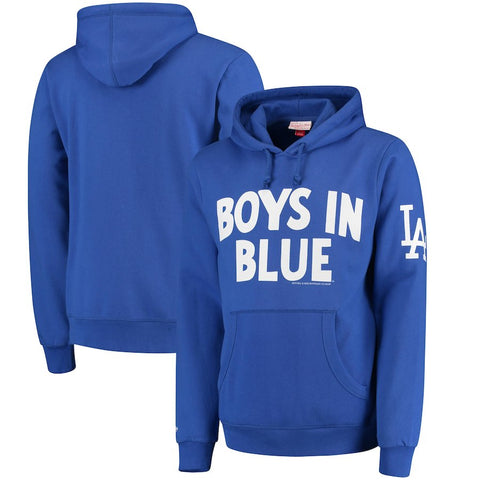 Los Angeles Dodgers Mitchell & Ness Extra Out Pullover Hoodie - Royal