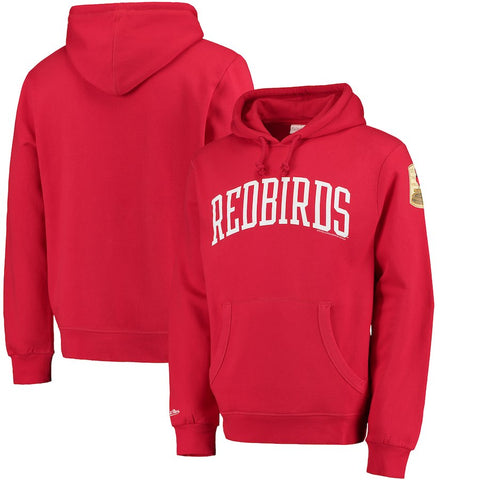 St. Louis Cardinals Mitchell & Ness Extra Out Pullover Hoodie - Red