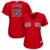 Dustin Pedroia Boston Red Sox Majestic Women's Plus Size Alternate Cool Base Player Jersey - Red
