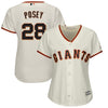 Buster Posey San Francisco Giants Majestic Women's Plus Size Home Cool Base Player Jersey - Tan