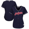 Cleveland Indians Majestic Women's Alternate Plus Size Cool Base Team Jersey - Navy