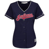 Cleveland Indians Majestic Women's Alternate Plus Size Cool Base Team Jersey - Navy