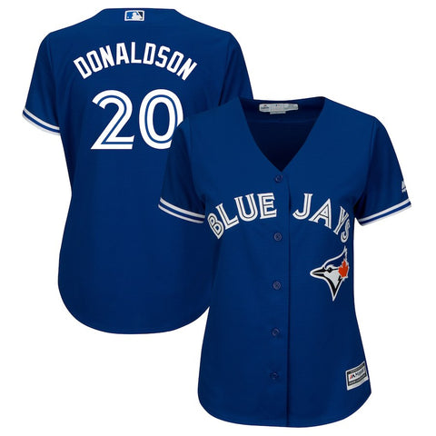 Josh Donaldson Toronto Blue Jays Majestic Women's Plus Size Alternate Cool Base Player Jersey - Royal