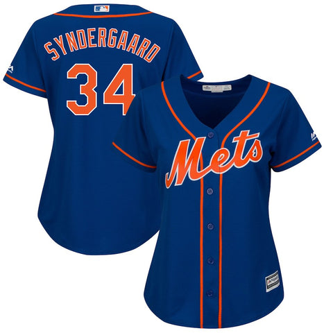 Noah Syndergaard New York Mets Majestic Women's Plus Size Alternate Cool Base Player Jersey - Royal