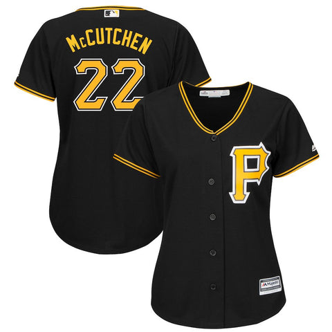 Andrew McCutchen Pittsburgh Pirates Majestic Women's Plus Size Alternate Cool Base Player Jersey - Black