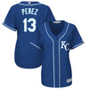 Salvador Perez Kansas City Royals Majestic Women's Plus Size Alternate Cool Base Player Jersey - Royal
