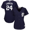 Miguel Cabrera Detroit Tigers Majestic Women's Plus Size Fashion Cool Base Player Jersey - Navy