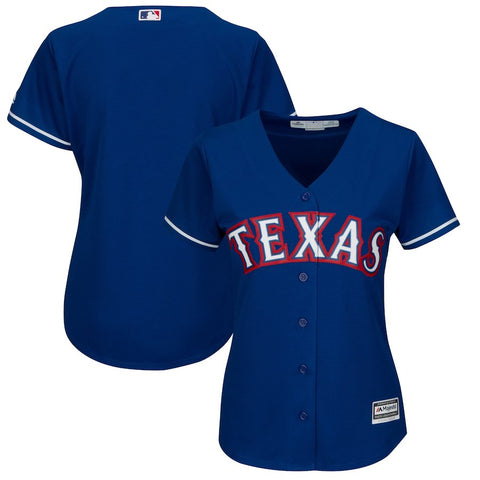Texas Rangers Majestic Women's Alternate Plus Size Cool Base Team Jersey - Royal