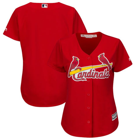 St. Louis Cardinals Majestic Women's Fashion Plus Size Cool Base Team Jersey
