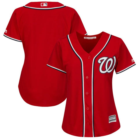 Washington Nationals Majestic Women's Alternate Plus Size Cool Base Team Jersey