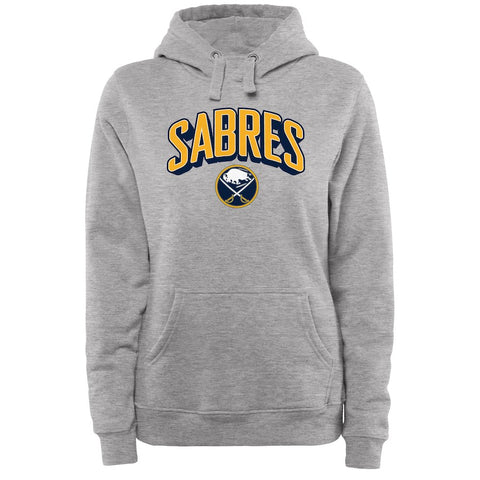 Buffalo Sabres Women's ThreeDee Pullover Hoodie - Ash
