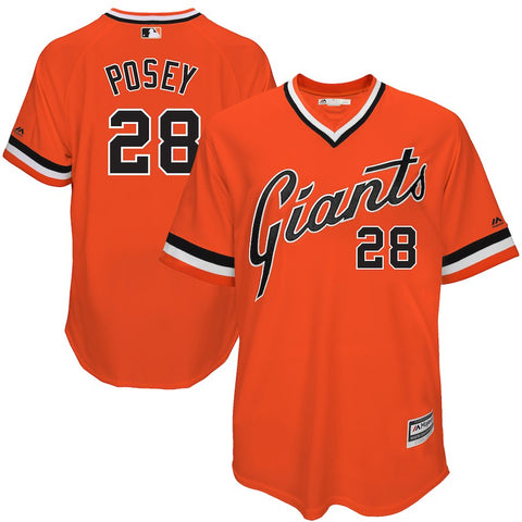Buster Posey San Francisco Giants Majestic 1978 Turn Back The Clock Authentic Player Jersey - Orange
