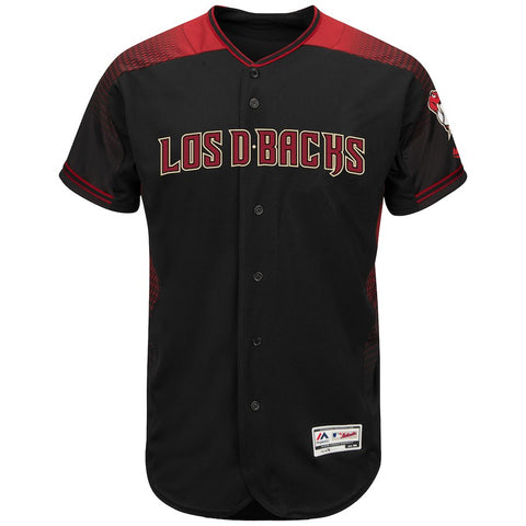 Arizona Diamondbacks Majestic Hispanic Heritage Flex Base Team Jersey - Black