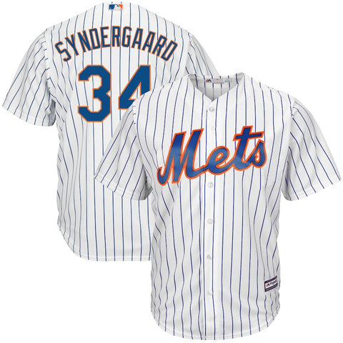 Noah Syndergaard New York Mets Majestic Home Big & Tall Cool Base Player Jersey - White/Royal