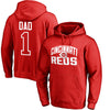 Cincinnati Reds   2018 Father's Day #1 Dad Pullover Hoodie