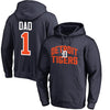 Detroit Tigers   2018 Father's Day #1 Dad Pullover Hoodie
