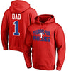 Philadelphia Phillies   2018 Father's Day #1 Dad Pullover Hoodie