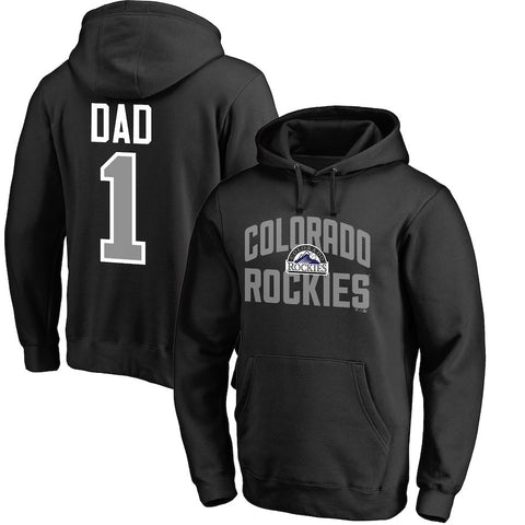 Colorado Rockies   2018 Father's Day #1 Dad Pullover Hoodie