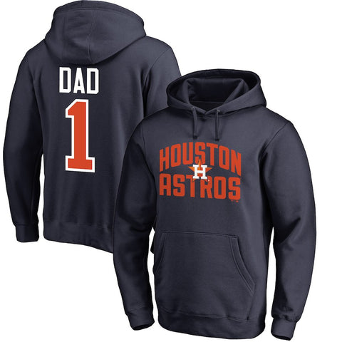 Houston Astros   2018 Father's Day #1 Dad Pullover Hoodie