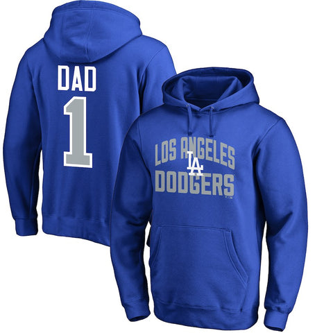 Los Angeles Dodgers   2018 Father's Day #1 Dad Pullover Hoodie