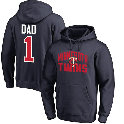 Minnesota Twins   2018 Father's Day #1 Dad Pullover Hoodie