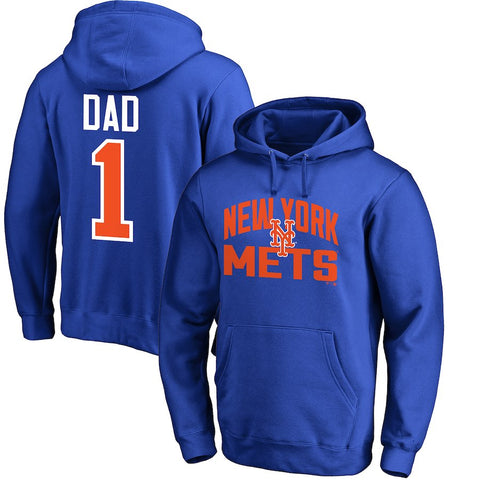 New York Mets   2018 Father's Day #1 Dad Pullover Hoodie