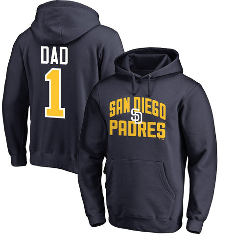 San Diego Padres   2018 Father's Day #1 Dad Pullover Hoodie