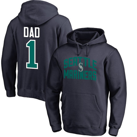 Seattle Mariners   2018 Father's Day #1 Dad Pullover Hoodie