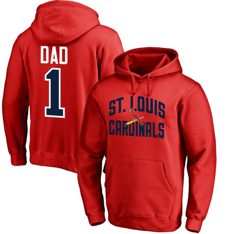 St. Louis Cardinals   2018 Father's Day #1 Dad Pullover Hoodie