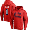 St. Louis Cardinals   2018 Father's Day #1 Dad Pullover Hoodie
