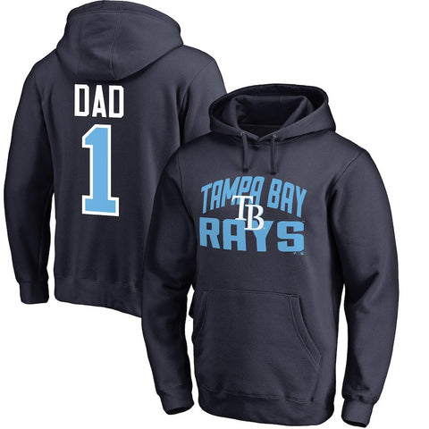 Tampa Bay Rays   2018 Father's Day #1 Dad Pullover Hoodie