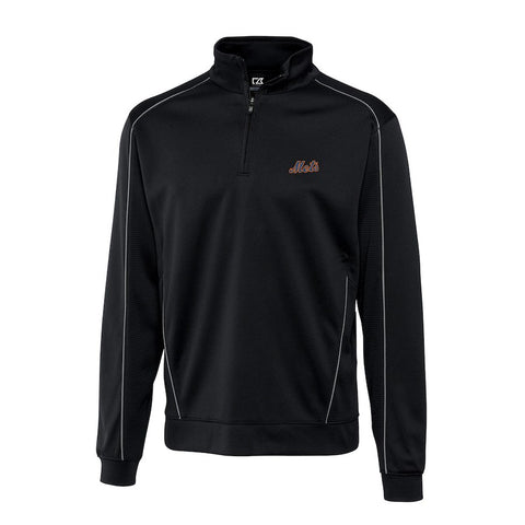 New York Mets Cutter & Buck Half-Zip DryTec Edge Pullover Jacket