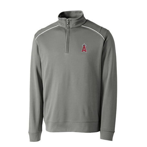 Los Angeles Angels Cutter & Buck Ridge WeatherTec Half-Zip Pullover Jacket