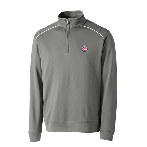 Chicago Cubs Cutter & Buck Ridge WeatherTec Half-Zip Pullover Jacket