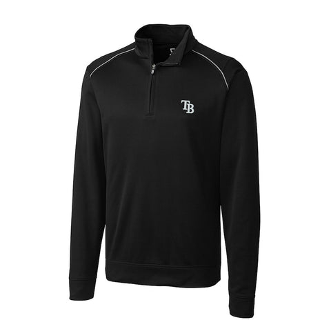 Tampa Bay Rays Cutter & Buck Ridge WeatherTec Half-Zip Pullover Jacket